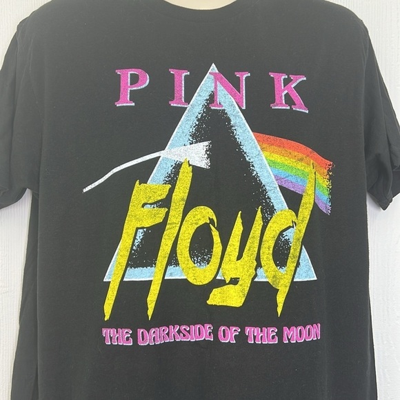 Pink Floyd- Pink Floyd The Darkside Of The Moon Graphic Black T Shirt Size LG - Picture 3 of 9